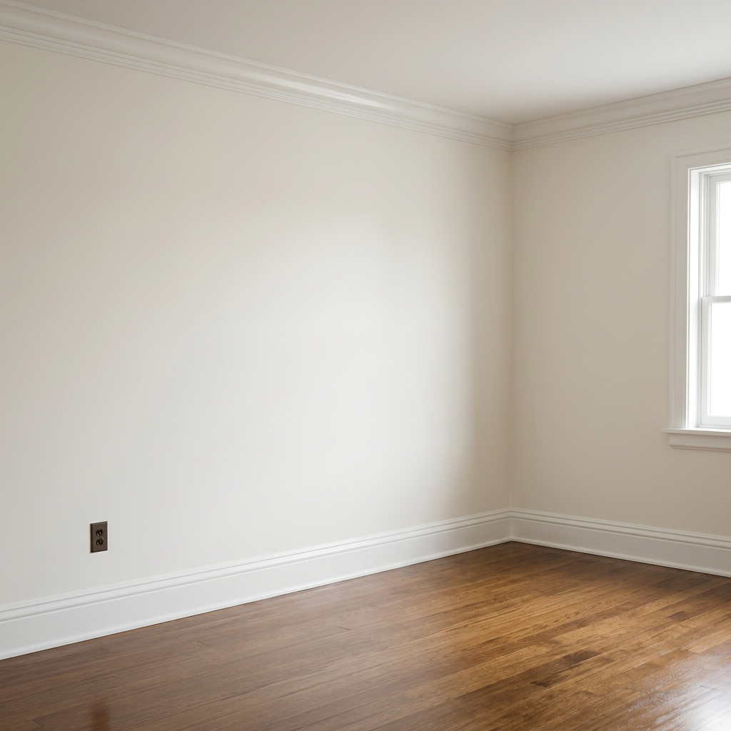 Pièce repeinte — après